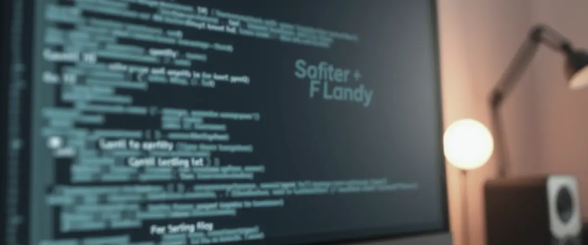 Quellcode in einem Editor auf einem Bildschirm